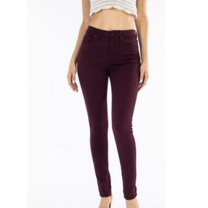 Maroon High Rise KanCan Skinny Jeans